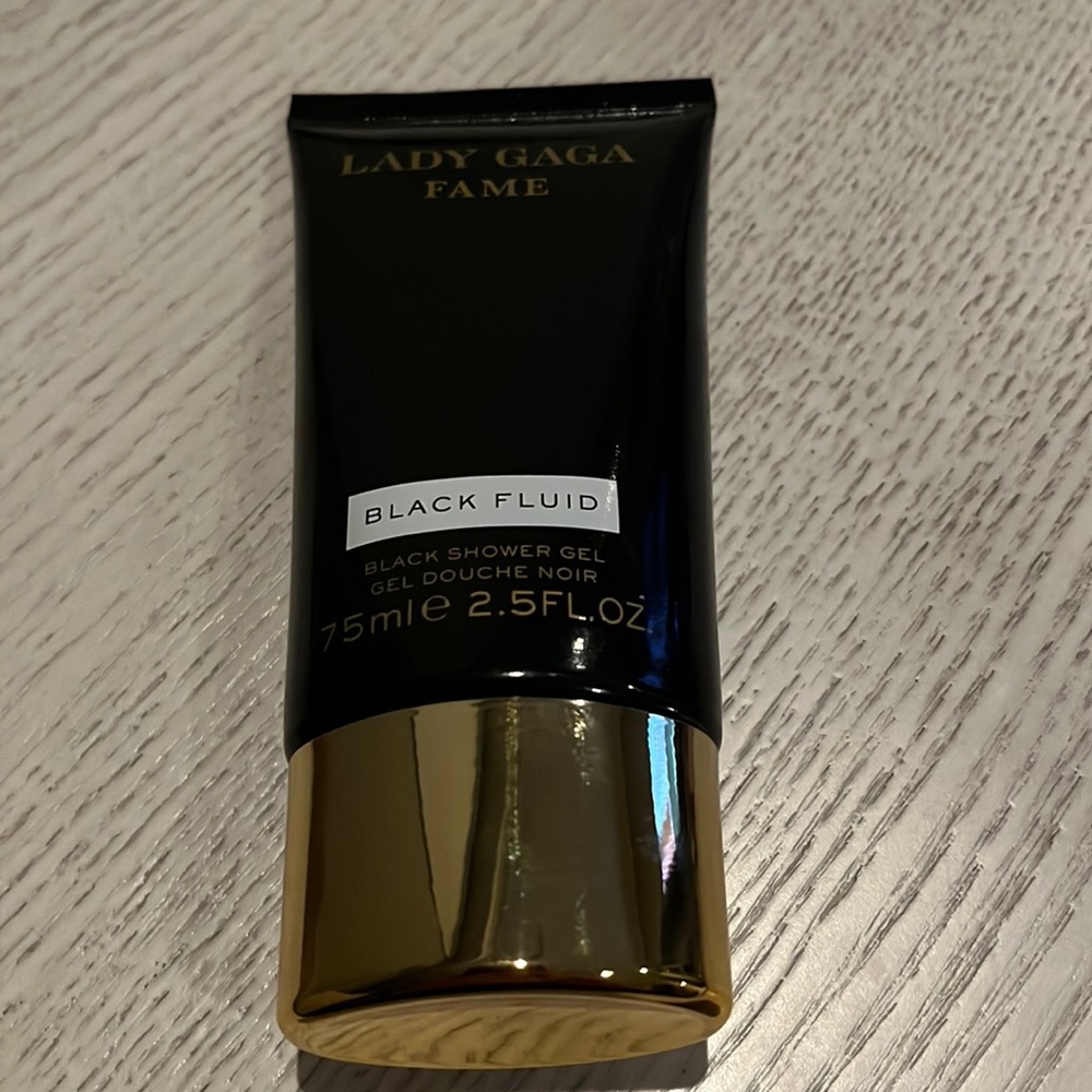 Lady Gaga black fluid shower gel. Rare.